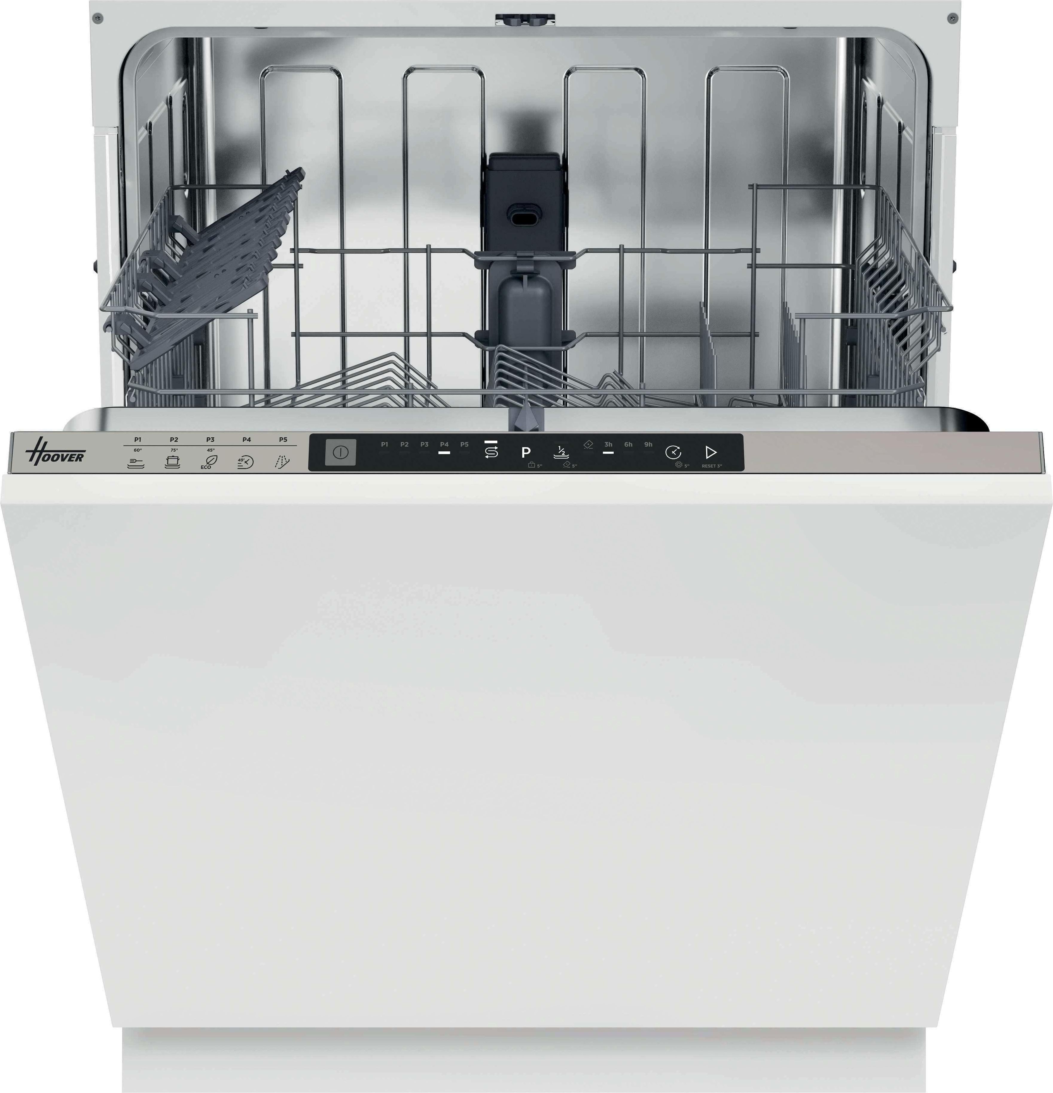Hoover Black Built-In Full Size Dishwasher - 14 Place Settings - C Energy Rating